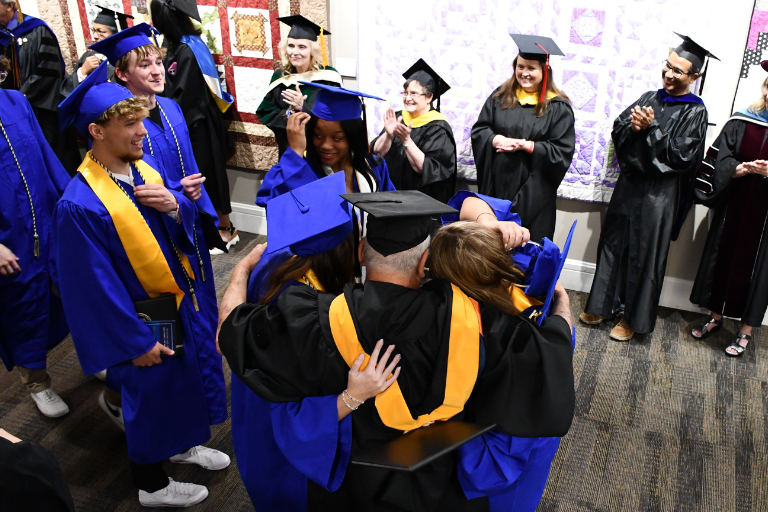 group of students at graduation