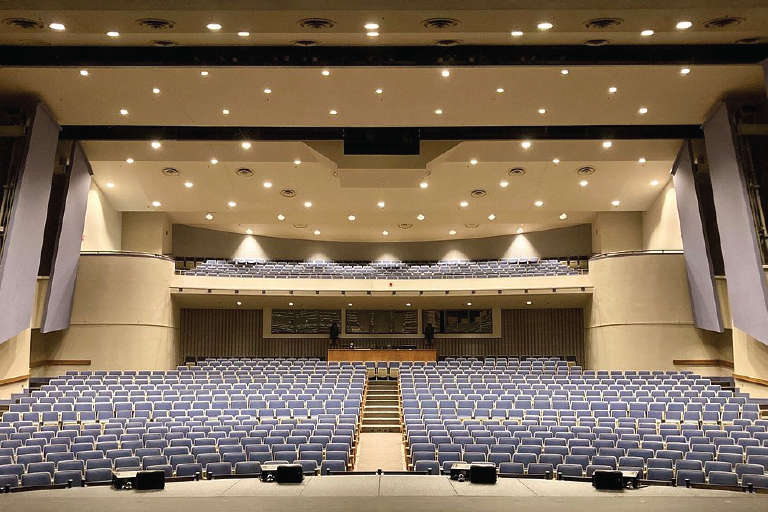center for the arts auditorium seats