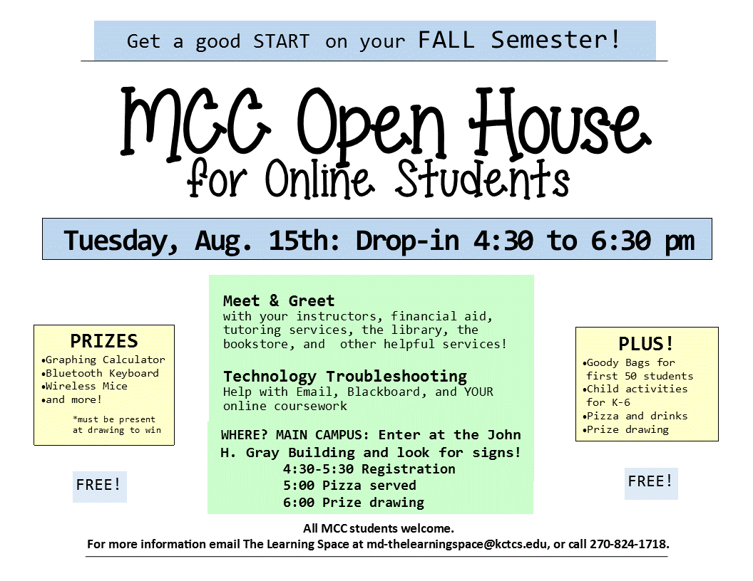 Flyer for Online Open House